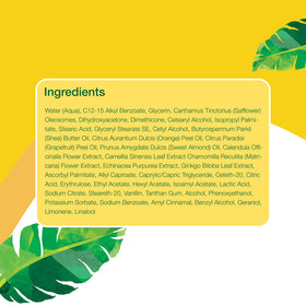 Alba Botanica applied on forearm demonstrating streak-free, buildable bronze and even coverage