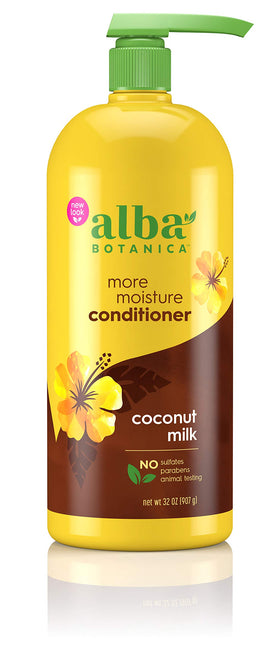 Alba Botanica front label showing coconut milk and benefits