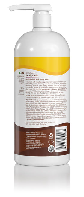 Alba Botanica coconut milk creamy texture illustrating rich hydration