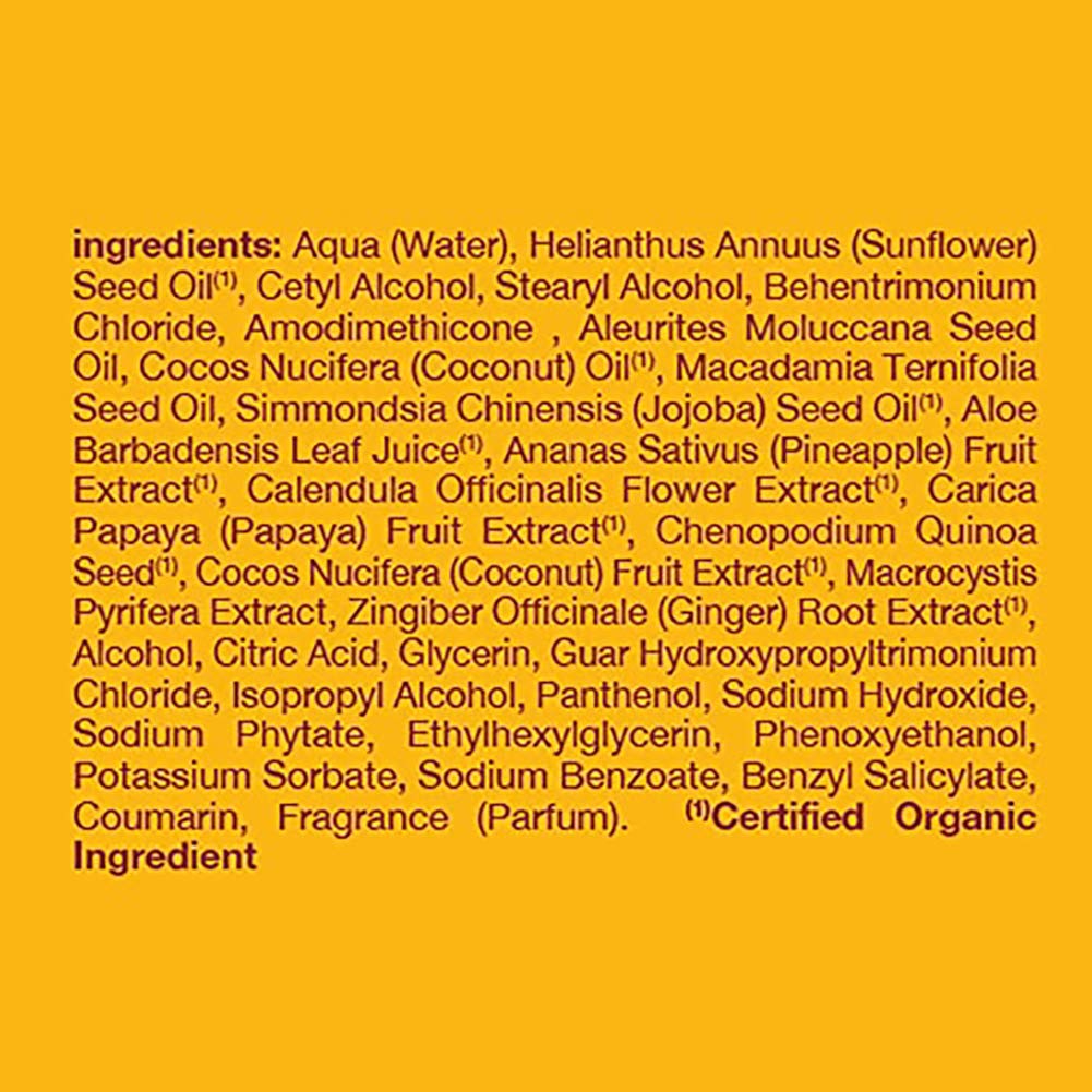 Alba Botanica conditioner applied to wet hair improving manageability