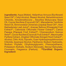 Alba Botanica conditioner applied to wet hair improving manageability