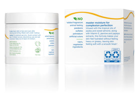 Alba Botanica cream texture close-up highlighting lightweight, non-greasy hydration