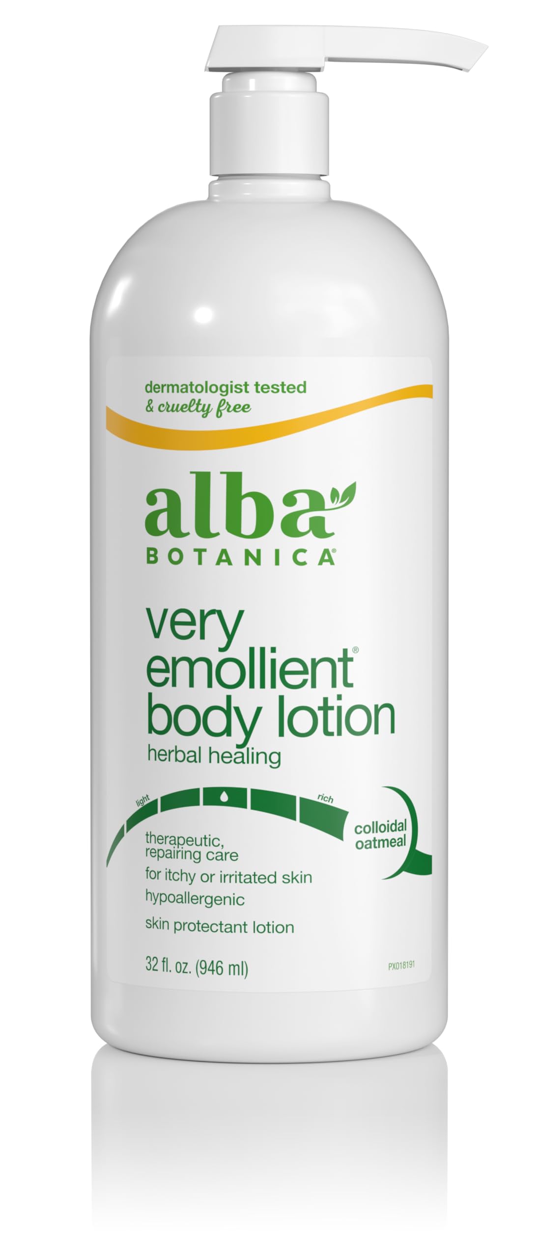 Alba Botanica front packaging 32 oz showing full bottle and branding for long-lasting hydration