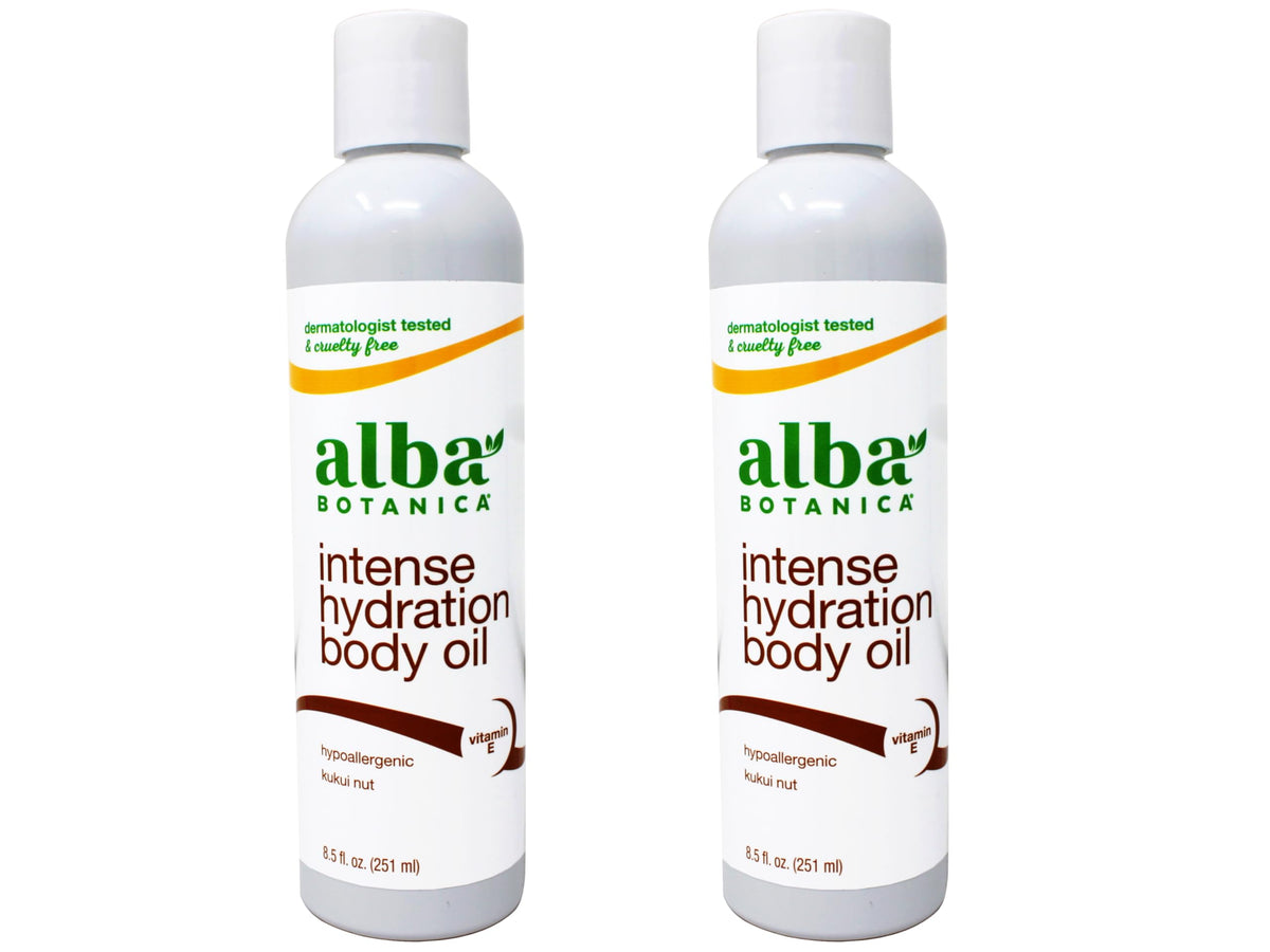 Alba Botanica front packaging showing kukui nut oil benefits