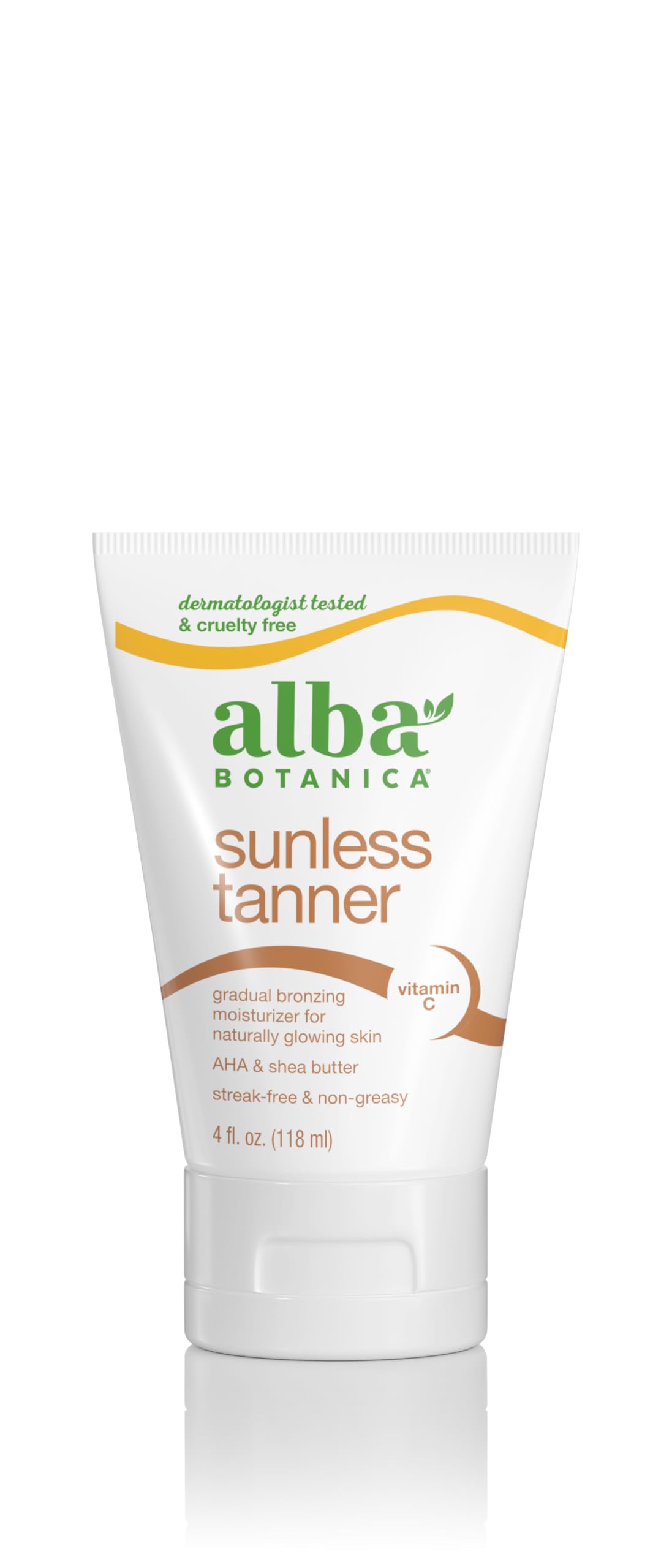 Alba Botanica front packaging showing 4 oz tube and branding for clear product ID and appeal
