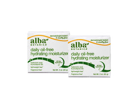 Alba Botanica front packaging showing two 3 oz tubes and key benefits