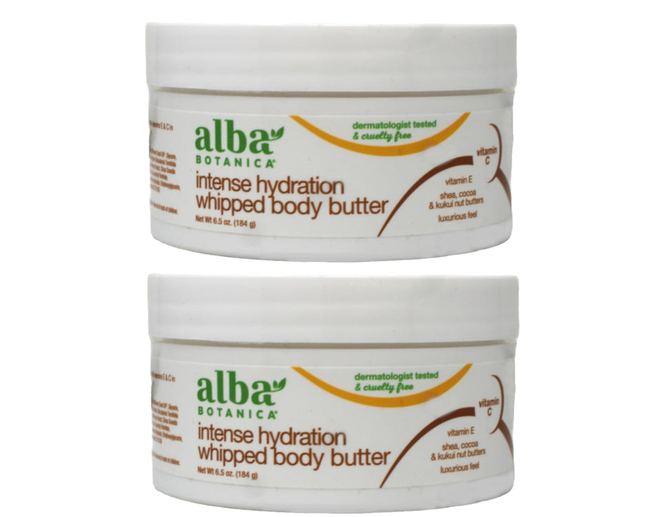 Alba Botanica front packaging showing two 6.5 oz bottles and product branding for easy identification