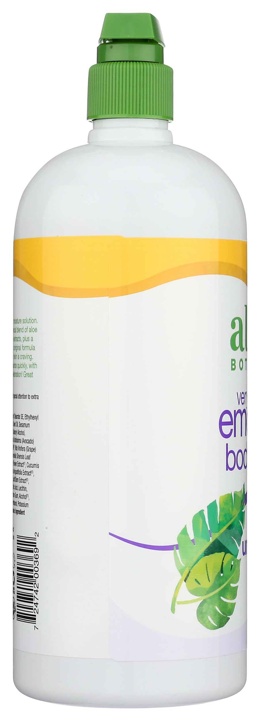 Alba Botanica applying lotion to arm to demonstrate quick skin penetration
