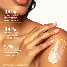 Alba Botanica lotion texture close-up highlighting creamy absorption benefit