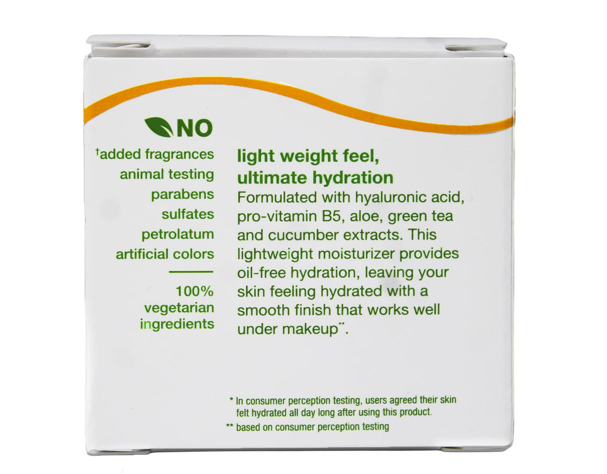 Alba Botanica moisturizer on hand showing smooth finish and non-greasy feel