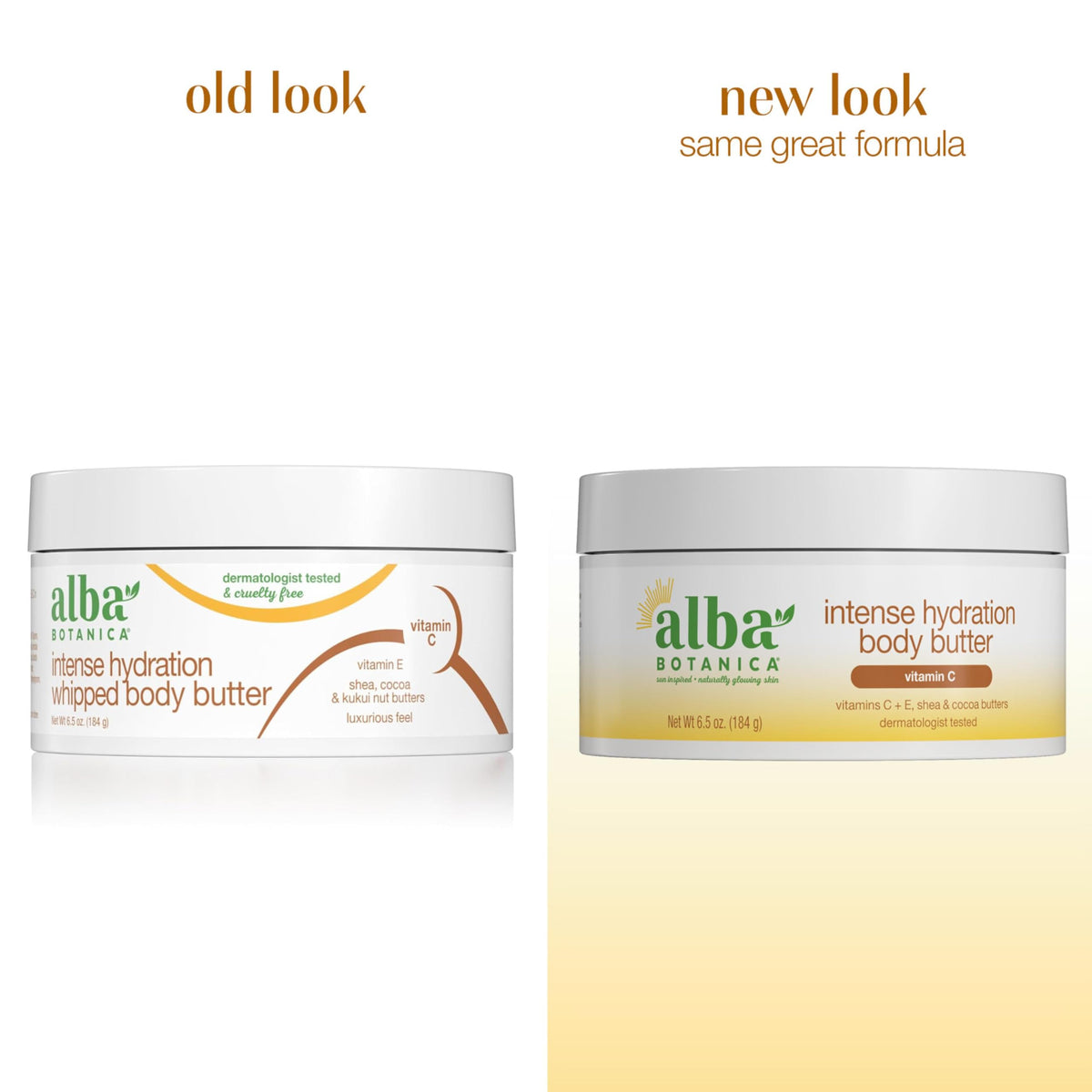 Alba Botanica open jar whipped texture highlighting creamy spreadability