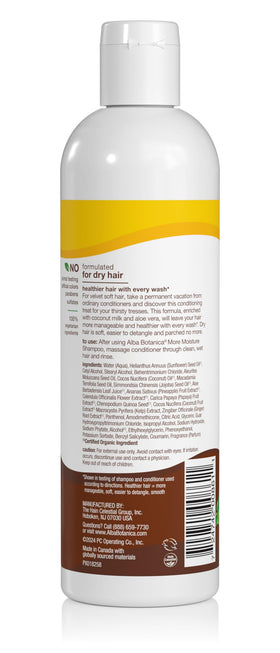Alba Botanica creamy conditioner texture close-up showing rich moisturization