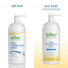 Alba Botanica close-up of lotion texture highlighting quick absorption