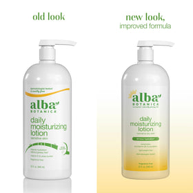 Alba Botanica pump top detail for easy dispensing and convenient use