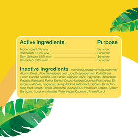 Alba Botanica spray in use on beach demonstrating water-resistant protection