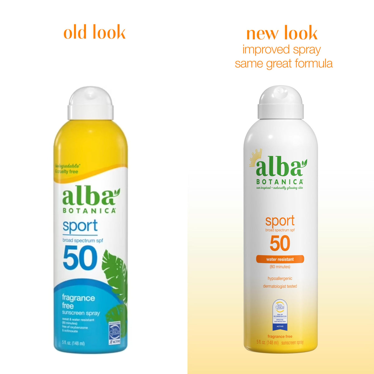 Alba Botanica close-up of label details highlighting SPF 50 and plant-based ingredients for reassurance