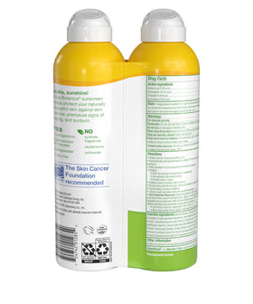 Alba Botanica spray mist in hand demonstrating quick, even application
