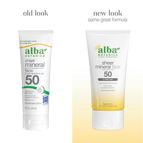 Alba Botanica texture close-up showing sheer finish and quick absorption benefit