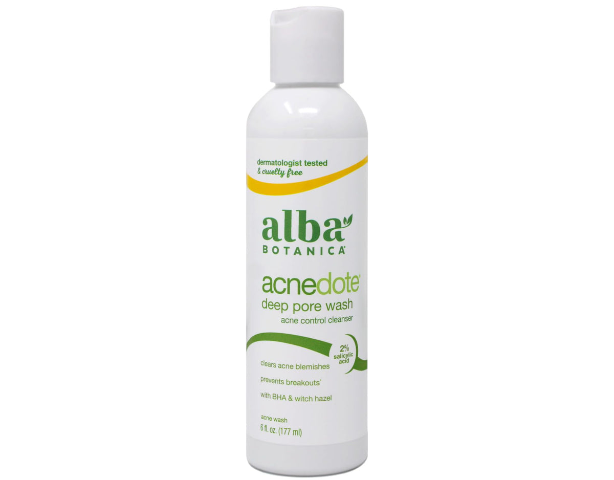 Alba Botanica tube texture and gel consistency that clarifies pores