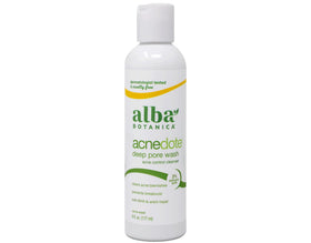 Alba Botanica tube texture and gel consistency that clarifies pores