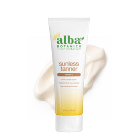 Alba Botanica tube front view showing product label and 4 oz size for clear identification and benefit