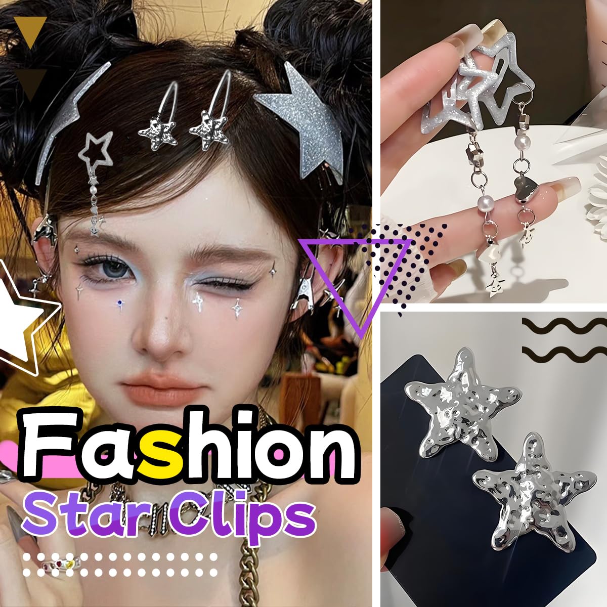 Albooss clipped into half-up hair demonstrating secure hold and decorative effect