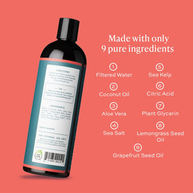 Aleavia creamy lather texture on palm demonstrating gentle foaming and smooth rinse