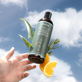 Aleavia body wash in shower being applied demonstrating user experience benefit: effective daily cleansing