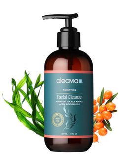 Aleavia front bottle showing fragrance-free clean packaging and clear benefit