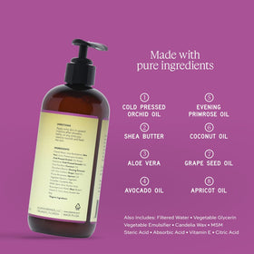Aleavia lotion texture close-up demonstrating lightweight absorption benefit