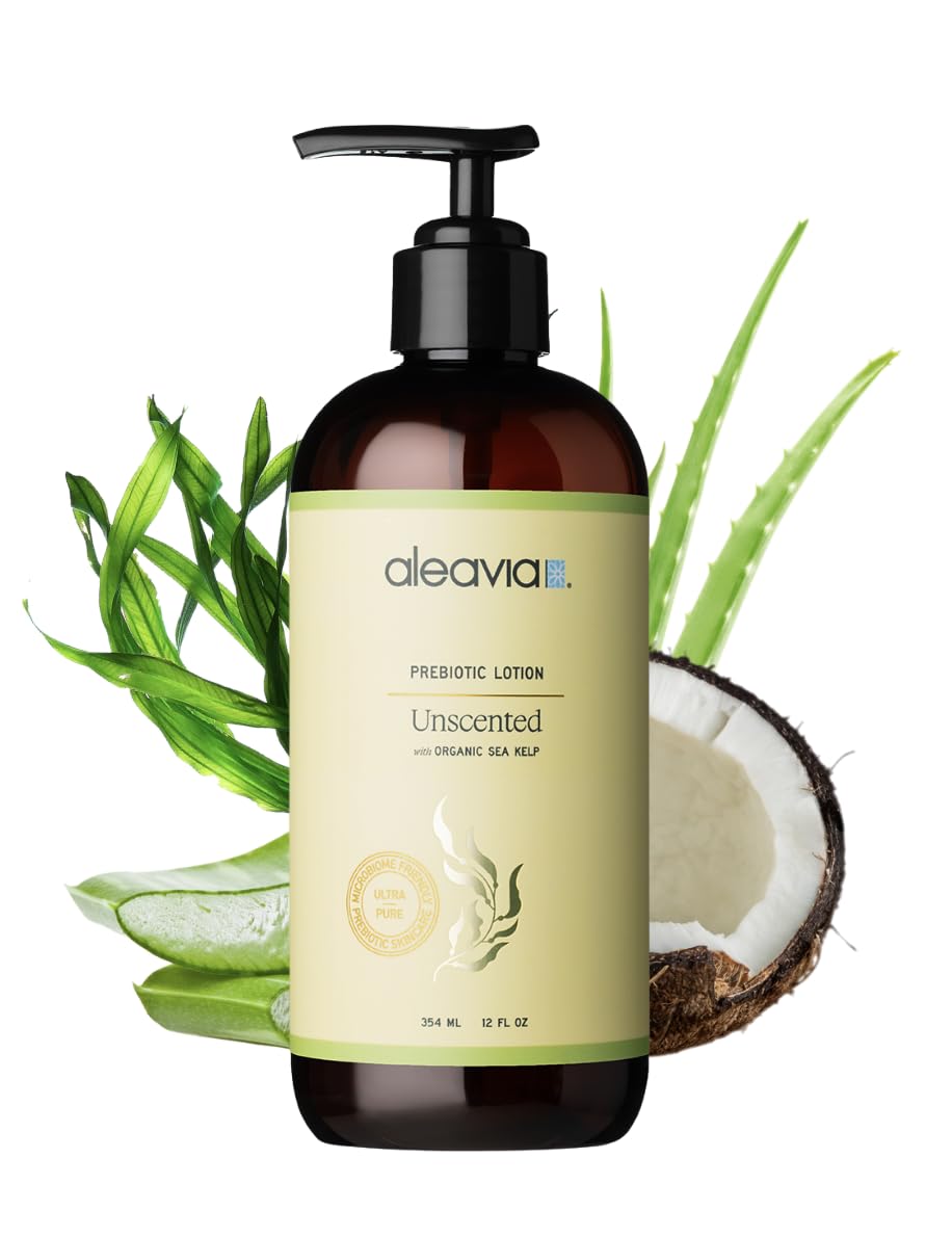 Aleavia bottle front packaging showing label and fragrance-free benefit