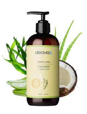Aleavia bottle front packaging showing label and fragrance-free benefit