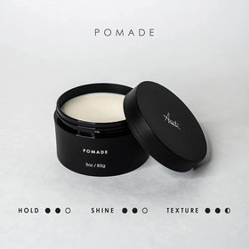 Alex Costa pomade on palms being warmed for smoother application and better control
