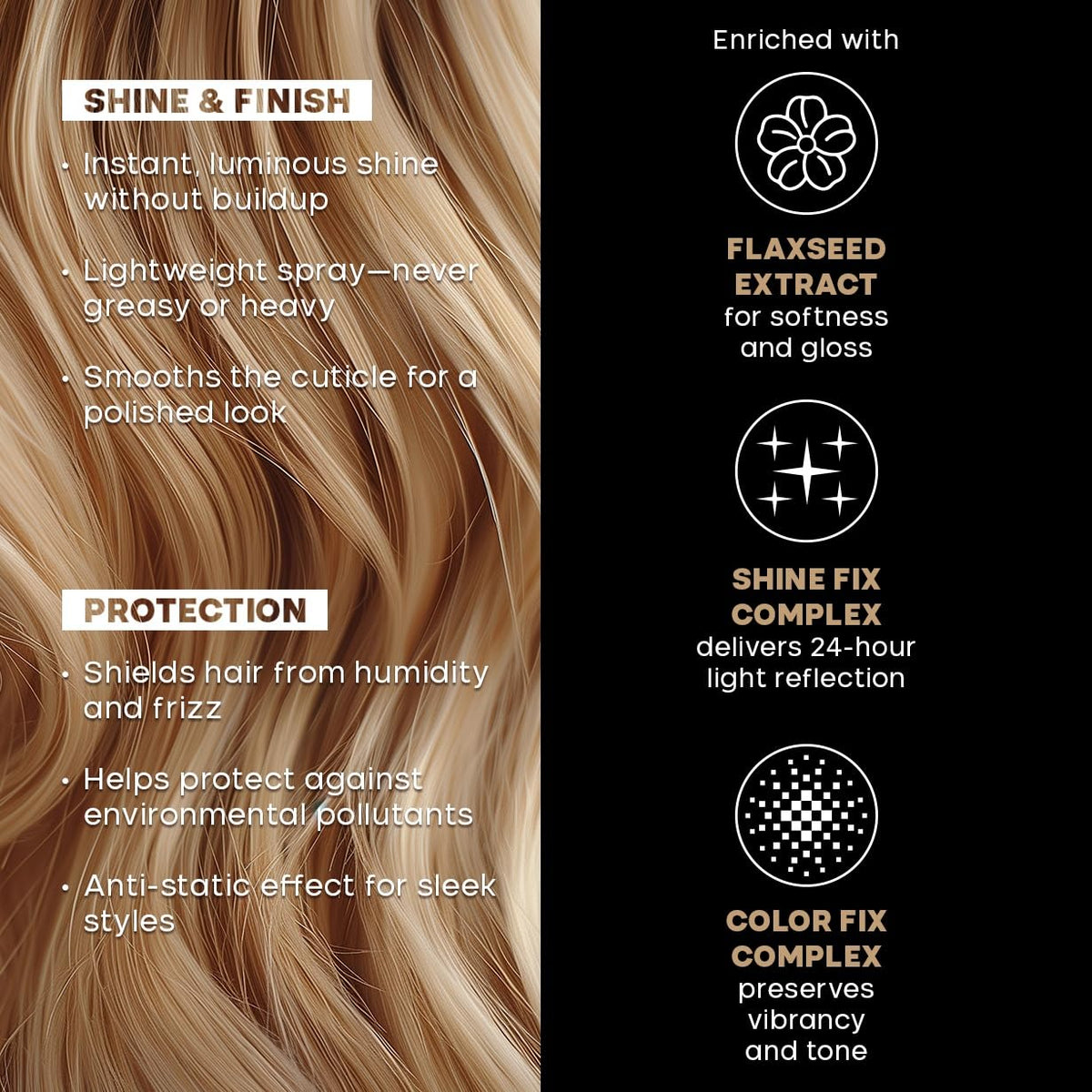 ALFAPARF MILANO applying spray to damp hair to show detangling and easier blow-dry benefit