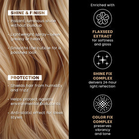 ALFAPARF MILANO applying spray to damp hair to show detangling and easier blow-dry benefit