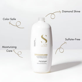 Alfaparf Milano creamy conditioner texture demonstrating smooth slip