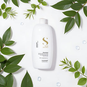 ALFAPARF MILANO flaxseed extract detail showing shine-enhancing complex