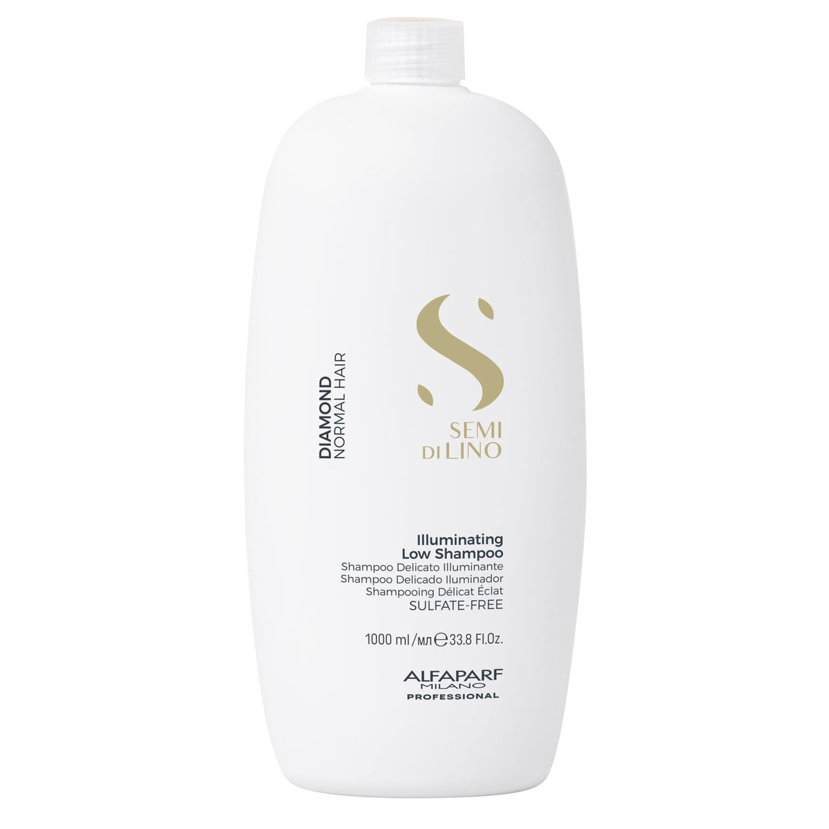 ALFAPARF MILANO front bottle shows product and professional quality shine
