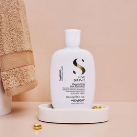 ALFAPARF MILANO label close-up highlighting product name and ingredient claims