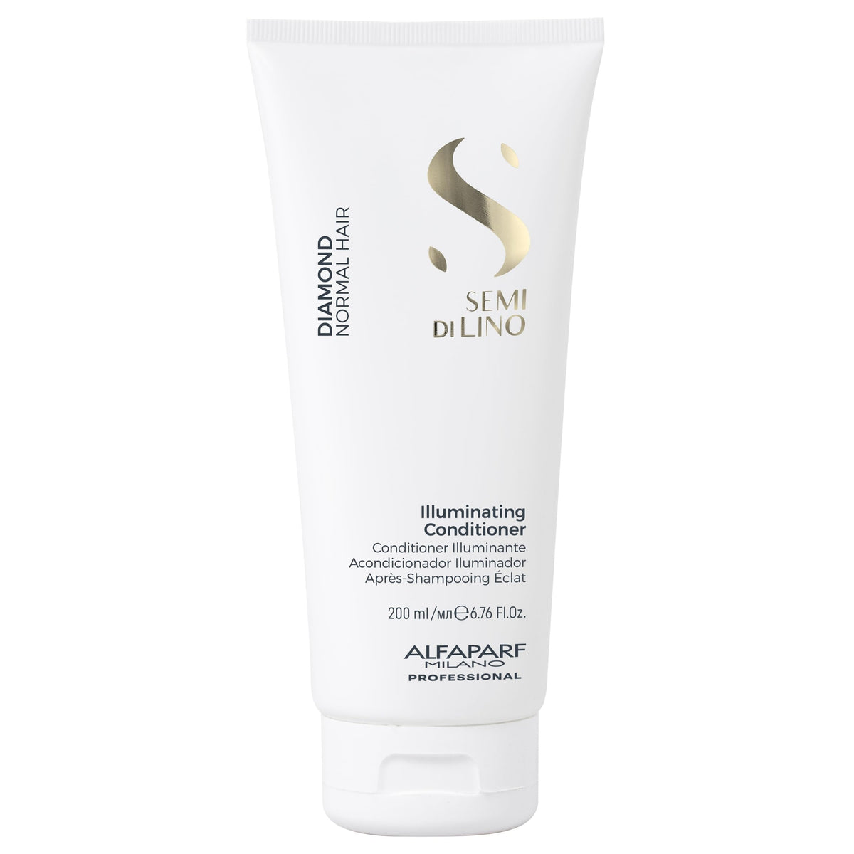 ALFAPARF MILANO front bottle view showing product and shine benefits