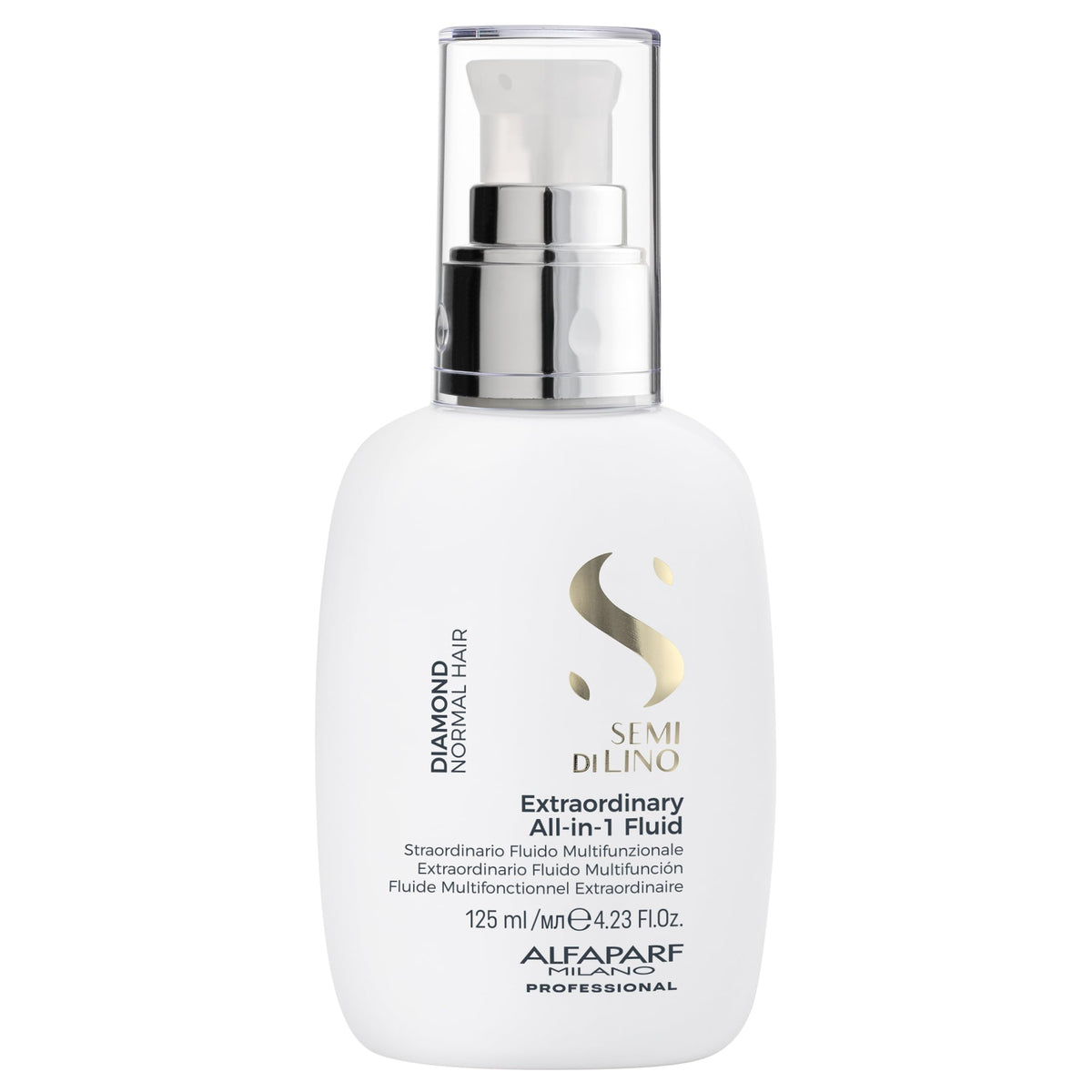 ALFAPARF MILANO front packaging showing bottle and benefits