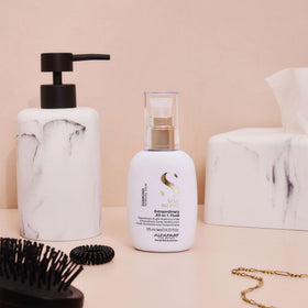ALFAPARF MILANO applied to damp hair for detangling and heat prep