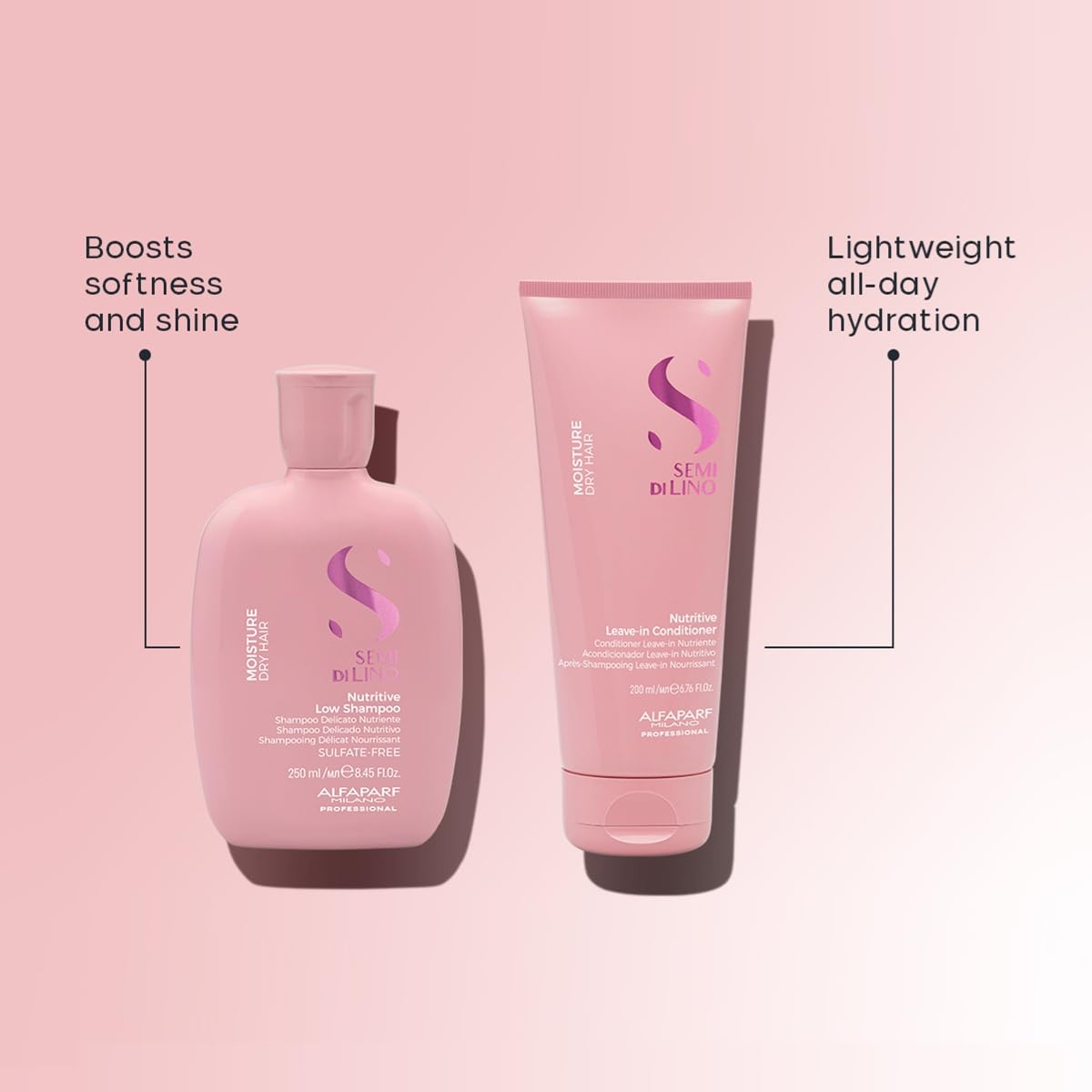 ALFAPARF MILANO flaxseed and honey ingredients for moisture boost