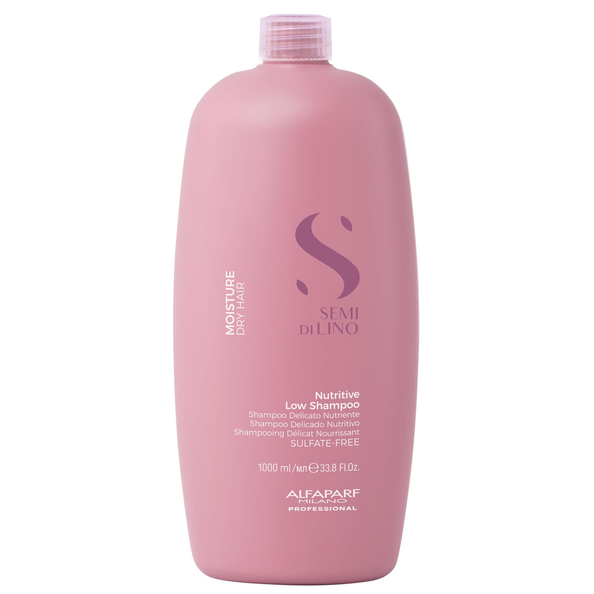 ALFAPARF MILANO front bottle shot showing product and professional size benefit
