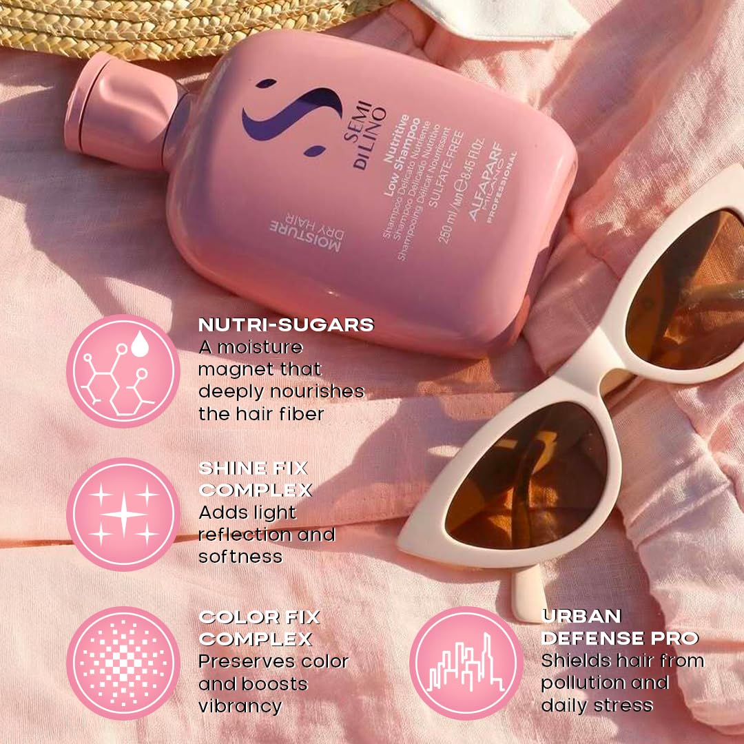 ALFAPARF MILANO shampoo texture close-up delivering gentle hydration
