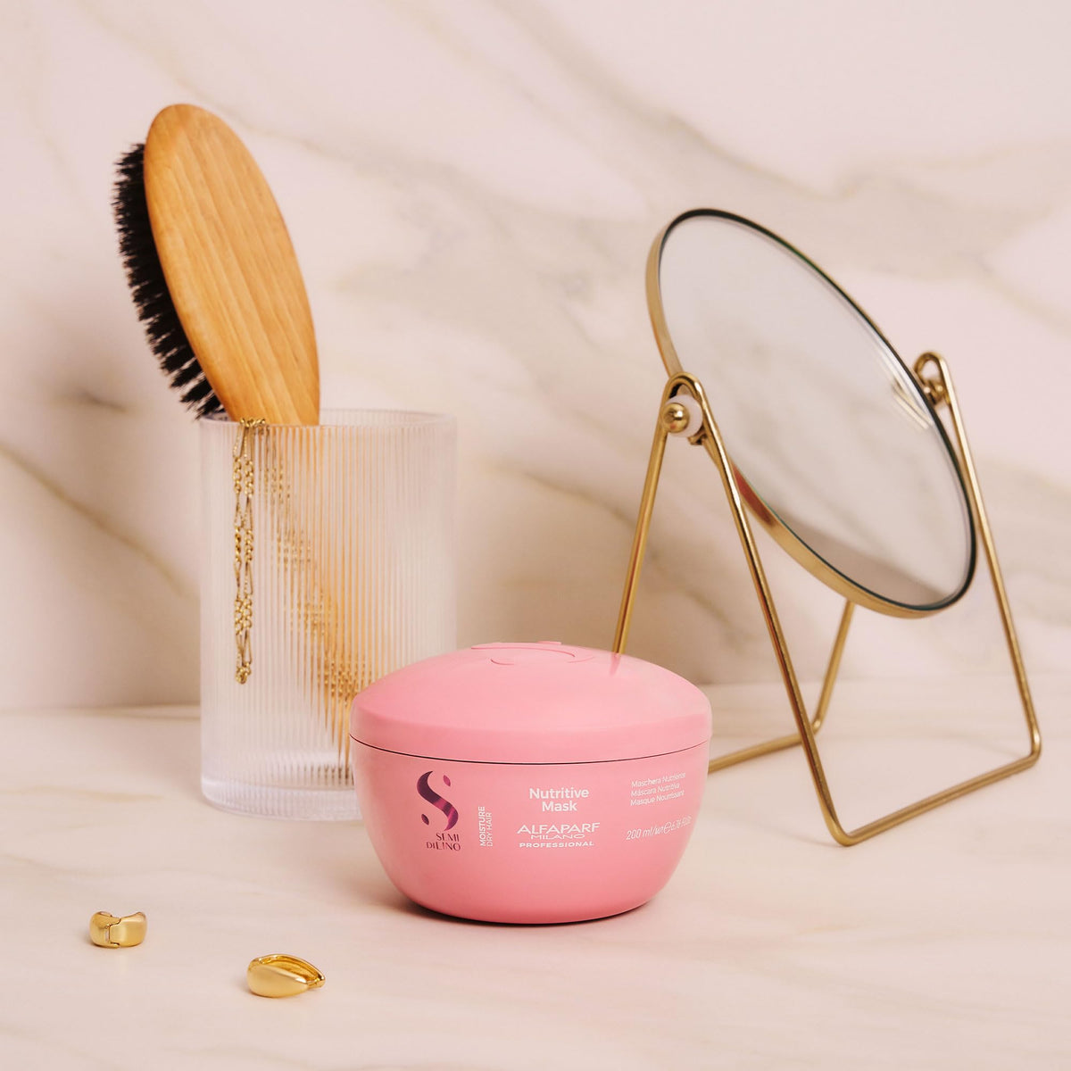 ALFAPARF MILANO open jar texture highlighting rich creamy hydrate feel