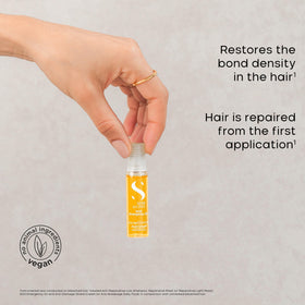 ALFAPARF MILANO ingredient panel close-up, highlights A-Z Bond Complex benefit