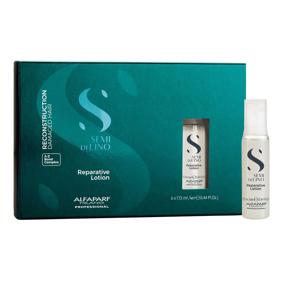 ALFAPARF MILANO front packaging showing six repair vials and brand clarity