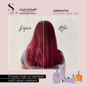 Alfaparf Milano finished hair with shine and sleek look