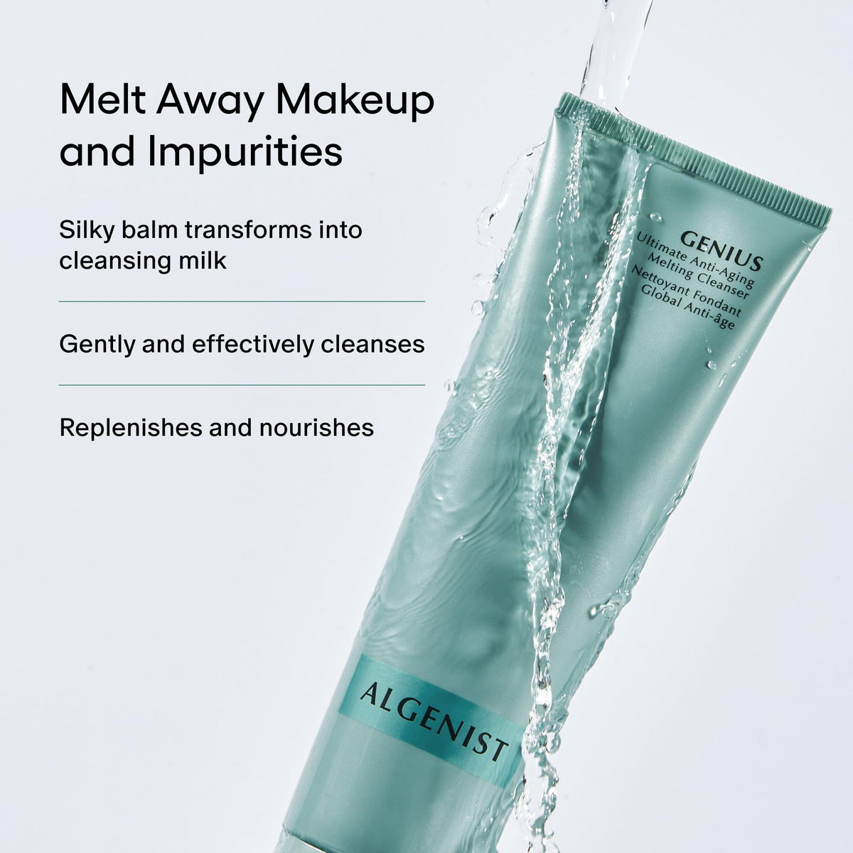Algenist close-up balm texture melting for easy makeup removal